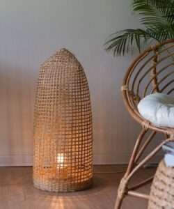 Handwoven Draft Floor Lamp