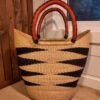 hand basket High-quality woven African décor piece for luxury and minimalist interiors