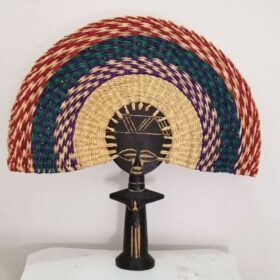 Akuaba hand carved fans Premium artisan décor accessory for stylish homes, Airbnbs, and boutique hotels