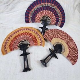 Akuaba hand carved fans Premium artisan décor accessory for stylish homes, Airbnbs, and boutique hotels