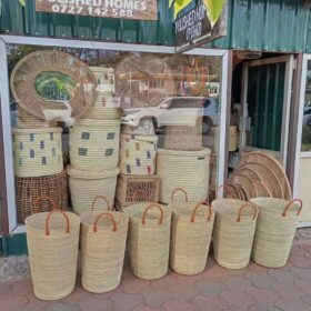 baskets High-quality woven African décor piece for luxury and minimalist interiors