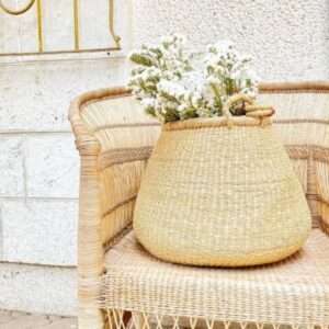Natural Bohemian Pot Basket