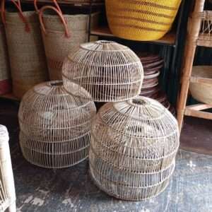Cane Hat Lamps