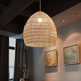 pendant lampshade Beautiful handcrafted home accessory adding warmth and texture to any space