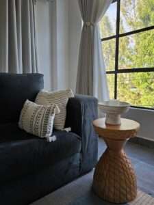 side stool Unique bohemian décor addition for curated living spaces and hospitality interiors