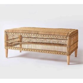 Closed weave design malawi bench Beautiful handcrafted home accessory adding warmth and texture to any space
