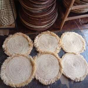 Artisan-crafted decorative accessory designed for functional and aesthetic appeal Placemats-wall hangings