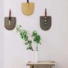 Regular sized straw fans Artisan-crafted decorative accessory designed for functional and aesthetic appeal