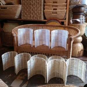 Sisal Side -Wall Lampshade Unique bohemian décor addition for curated living spaces and hospitality interiors