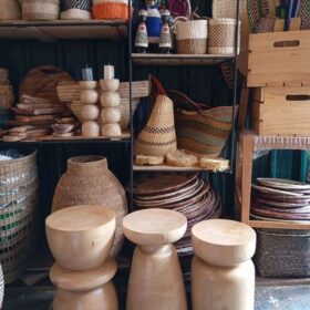 Stools Modern rustic décor element suitable for Airbnb, hotel, and home styling