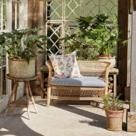 Table @ 9500 Two seater @ 23,000The cane table plus the two seater are back in stockSuch a perfect combination for your patio,balcony and any indoor set up Unique bohemian décor addition for curated living spaces and hospitality interiors