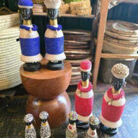 The Namji dolls from the Namji tribe in Cameroon Artisan-crafted decorative accessory designed for functional and aesthetic appeal
