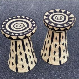 Rwandanese Table Artisan-crafted decorative accessory designed for functional and aesthetic appea