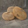 The round lampshade Made from cane