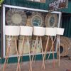 tripod lamps Unique bohemian décor addition for curated living spaces and hospitality interiors