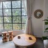 Table Stumps Mirror Set Unique bohemian décor addition for curated living spaces and hospitality interiors