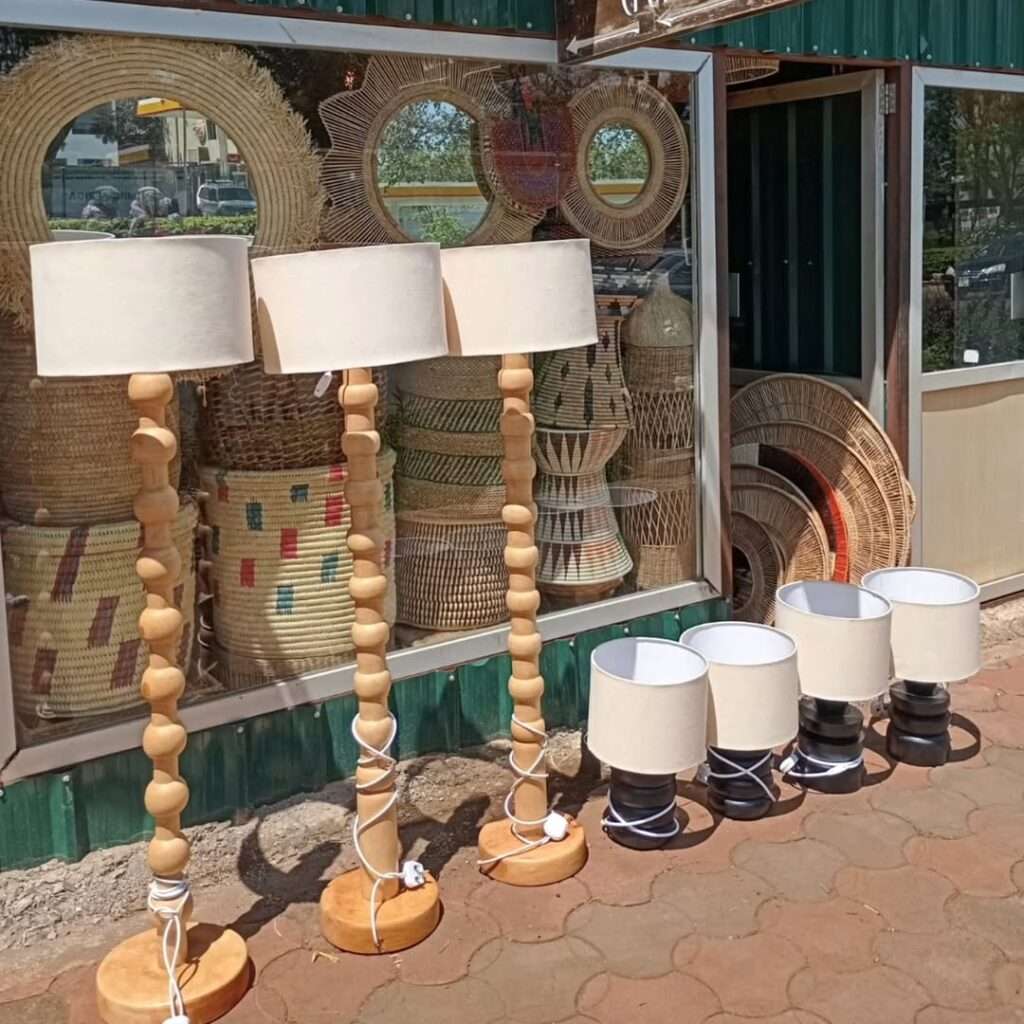 African decorative lamp designed for stylish interior lighting and home décor table floor standing lamps