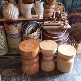 Wooden Stumps Statement African décor accent ideal for restaurants, lodges, and resort interiors