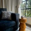 Wooden stump and wooden curtain holder Beautiful handcrafted home accessory adding warmth and texture to any space