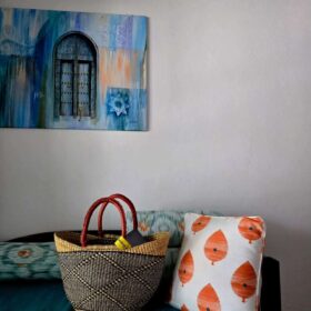 Unique bohemian décor addition for curated living spaces and hospitality interiorsThe bolga bag